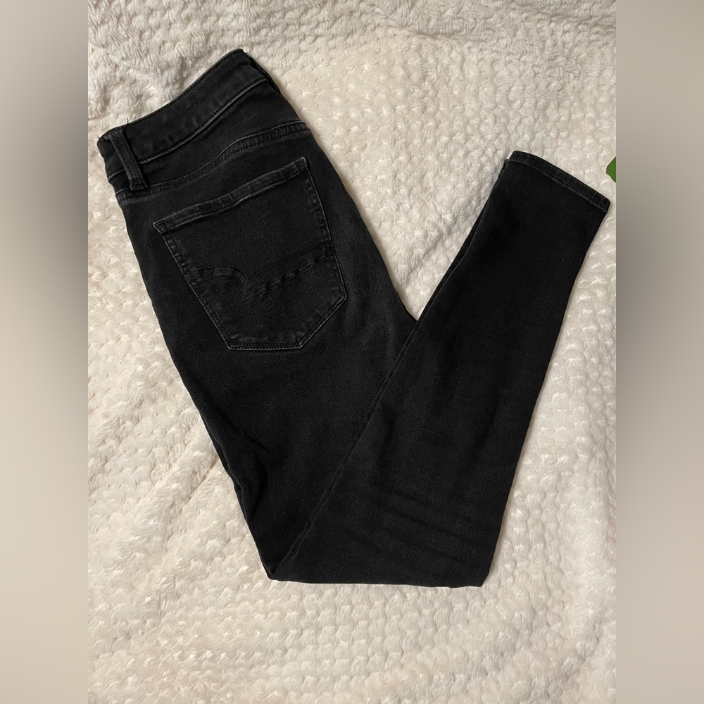 American Eagle Black Skinny Jeans 360 Super Stretch - 6 Short